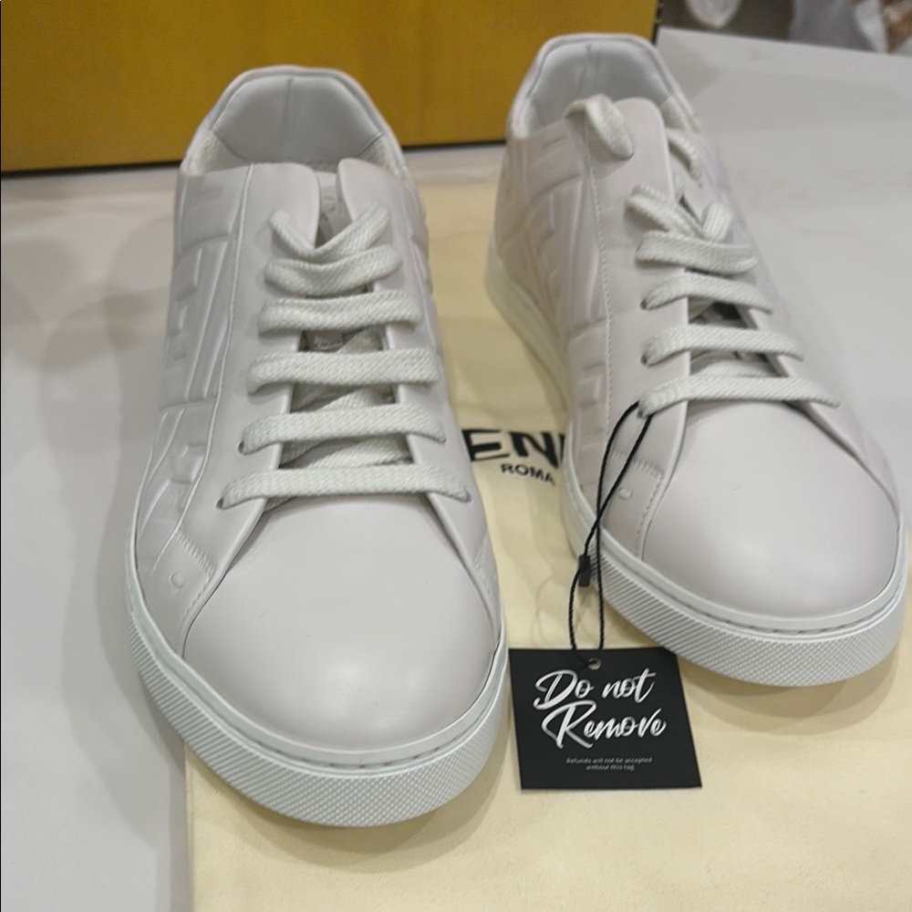 Fendi White Sneakers Sleek and Modern Design